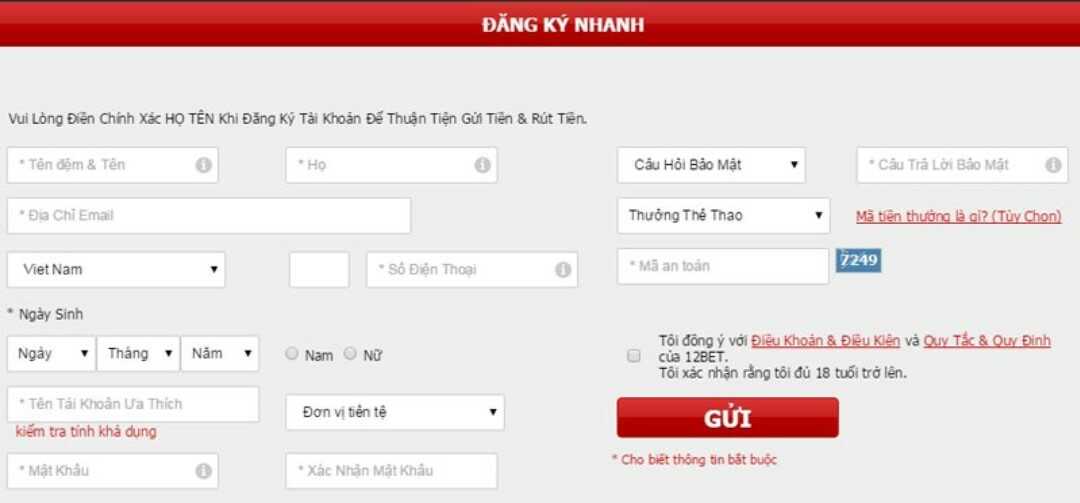 Chơi game bất tận tại cổng game 12bet