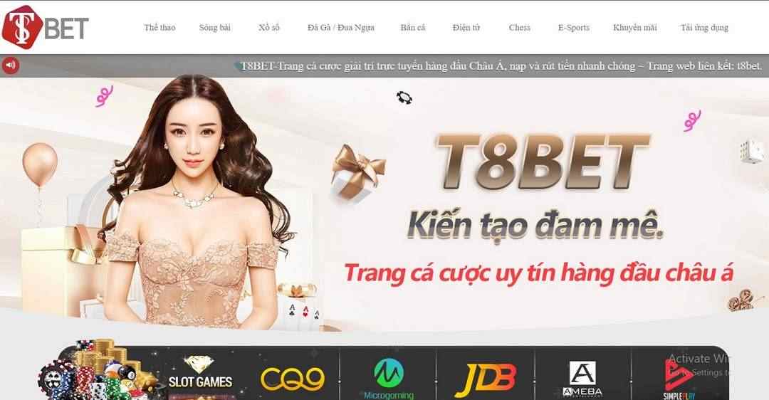 Giao diện chất lượng tại nhà cái T8bet